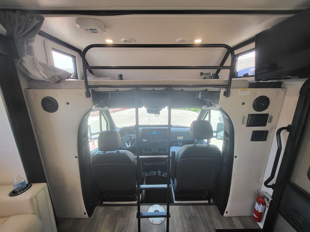 Isata 3 24FW cab-over bunk with ladder